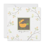 Pumpkin Baby Carriage Shower Invitation