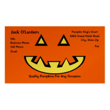 Pumpkin Business Card