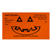 Pumpkin Business Card Template