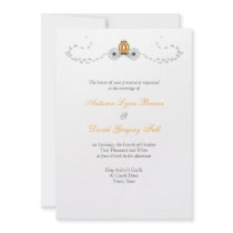 Pumpkin Carriage Fall Wedding Invitations
