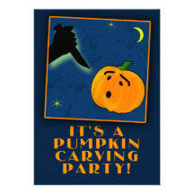PUMPKIN CARVING PARTY Customizable Invitations