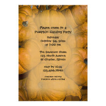 Pumpkin Carving Party Invitation