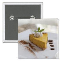Pumpkin Cheesecake Pinback Buttons