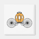 Pumpkin Coloured Coach Fridge Magnet