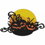 Pumpkin Filigree Embroidered Hooded Sweatshirt