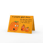 PUMPKIN GHOST STORY HALLOWEEN greeting card