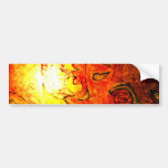 Pumpkin Glass Glow Bumper Stickers