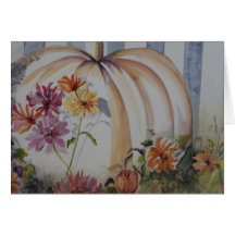 Pumpkin greeting card