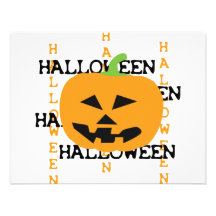 pumpkin halloween icon custom invitation