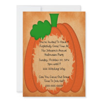 Pumpkin Halloween Invitation