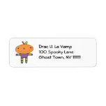 pumpkin head monster copy custom return address labels