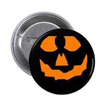 Pumpkin Head Pinback Buttons