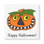 Pumpkin Head Trick or Treat Fridge Magnets
