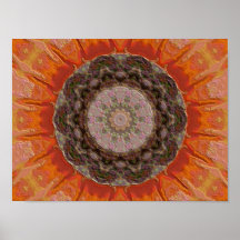 Pumpkin Kaleidoscope Poster