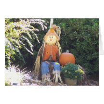 Pumpkin Man Greeting Cards