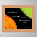 Pumpkin Moon Haiku Art Print