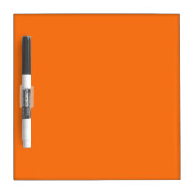 Pumpkin Orange Dry Erase Board