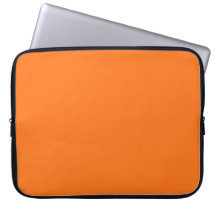 Pumpkin Orange Laptop Sleeve Electronics Bag