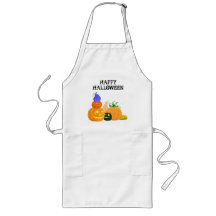 Pumpkin party aprons