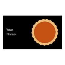 Pumpkin Pie. Business Card Templates