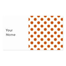 Pumpkin Pie Pattern. Business Card