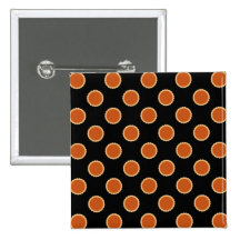 Pumpkin Pie Pattern. Pinback Button