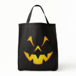 Pumpkin Smile Trick or Treat Grocery Tote Bag