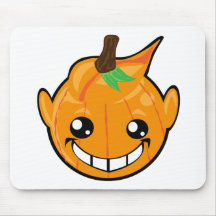 pumpkin smiley face mouse pads