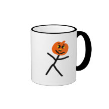Pumpkin Stick Man Mug