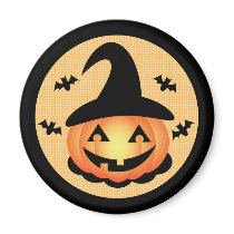Pumpkin Witch Magnet