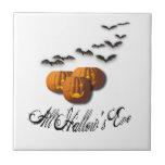 Pumpkins and Bats-All Hallow's Eve Tiles