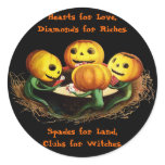 Pumpkins at Cards Halloween Stickers