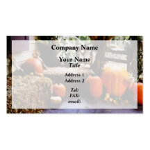Pumpkins on Porch Business Card