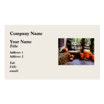 Pumpkins on Porch Business Card Template