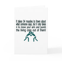 Punch The Crap Out Of Them Greeting Card