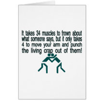 Punch The Crap Out Of Them Greeting Card
