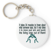 Punch The Crap Out Of Them Keychain