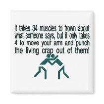 Punch The Crap Out Of Them Magnets