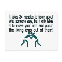 Punch The Crap Out Of Them Post Card