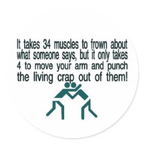 Punch The Crap Out Of Them Sticker