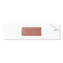 punched card bumper sticker