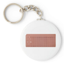 punched card key chain