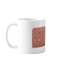 punched card coffee mug
