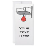 punching bag graphic rack card design