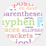 Punctuation II Sticker
