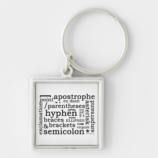 Punctuation Keychain
