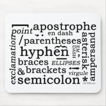 Punctuation Mouse Pad