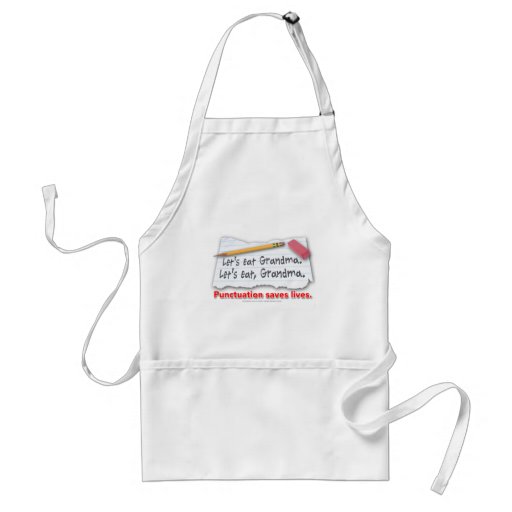 Punctuation Saves Lives Aprons
