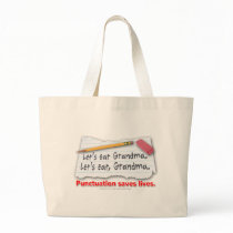 Punctuation Saves Lives Canvas Bags