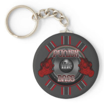 PUNISH the BASS DnB Dub Dubstep hardstyle DJ Keychains